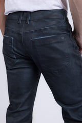 Barabas Wholesale Men's Stretch Coated Casual Denim Straight Fit Jeans 6ESN02ST Denim