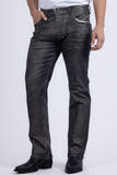 Barabas Wholesale Men's Stretch Coated Casual Denim Straight Fit Jeans 6ESN02ST Silver
