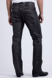 Barabas Men's Stretch Coated Casual Denim Straight Fit Jeans 6ESN02ST Charcoal