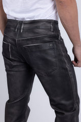 Barabas Wholesale Men's Stretch Coated Casual Denim Straight Fit Jeans 6ESN02ST Harbor Mist