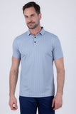 Barabas Wholesale Men's Solid Color Geometric Stretch Polo Shirts 6P04 Windsurfer