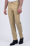 Barabas Wholesale Men's Solid Color Casual Straight Leg Dress Pants 6SN03 Curry