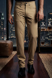 Barabas Wholesale Men's Solid Color Casual Straight Leg Dress Pants 6SN03 Curry