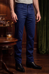Barabas Wholesale Men's Solid Color Casual Straight Leg Dress Pants 6SN03 Estate Blue