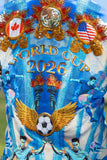 Men's Wholesale Rhinestone 2026 World Cup Floral Print Shirt | BARABAS 6SPR20
