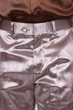 Barabas Wholesale Men's Shiny Metallic Striped Pattern Notch Wide Lapel Suit 6SU04 Bronze
