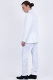 Barabas Wholesale Men's Smooth Matte Performance Notch Lapel Suit 6SU07 White