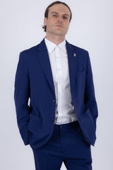 Barabas Wholesale Men's Smooth Matte Performance Notch Lapel Suit 6SU07 Estate Blue