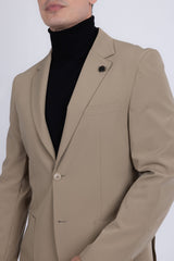 Barabas Wholesale Men's Essential 2-Pieces 2-Button Notch Lapel Suit Set 6SU08 Tan