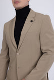 Barabas Wholesale Men's Essential 2-Pieces 2-Button Notch Lapel Suit Set 6SU08 Tan