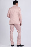 Barabas Wholesale Men's Solid Color 3-Pieces Peak Lapel Suit Set 6SU11 Blushing Rose