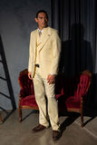 Barabas Wholesale Men's Solid Color 3-Pieces Peak Lapel Suit Set 6SU11 Whisper White
