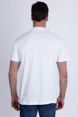 Barabas Men's Our Lady of Guadalupe Rhinestone Crew Neck T-Shirt 6TR01 White