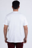 Barabas Men's Rhinestone Iguana Floral Crew-neck T-shirt 6TR03 White