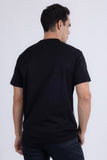 Barabas Men's Rooster Geometric Rhinestones Crew Neck Shirt 6TR05 Black