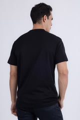 Barabas Wholesale Men's Rooster Geometric Rhinestones Crew Neck Shirt 6TR05 Black