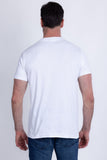 Barabas Men's Palm Beach Rhinestone Stretch Crew Neck T-Shirt 6TR07 White