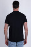 Barabas Men's Panther Rhinestone Stretch Crew Neck T-Shirt 6TR08 Black