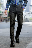 Barabas Men's Glossy Pattern Design Sparkly Luxury Dress Pants CP95 Black