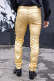 Barabas Men's Glossy Shiny Design Sparkly Luxury Dress Pants 2CPW27 Gold