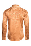 Barabas Wholesale Men textured leopard design pattern button down Shirts B310