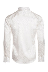 Barabas Wholesale Men textured leopard design pattern button down Shirts B310