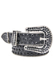 Barabas Wholesale men's Jewels Rhinestone Stone Buckle leather belt BK816