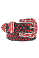 Barabas Wholesale men's Jewels Rhinestone Stone Buckle leather belt BK816