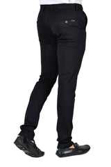 Barabas Wholesale Men's Solid Color Basic Essential Chino Dress Pants CP4007 Black