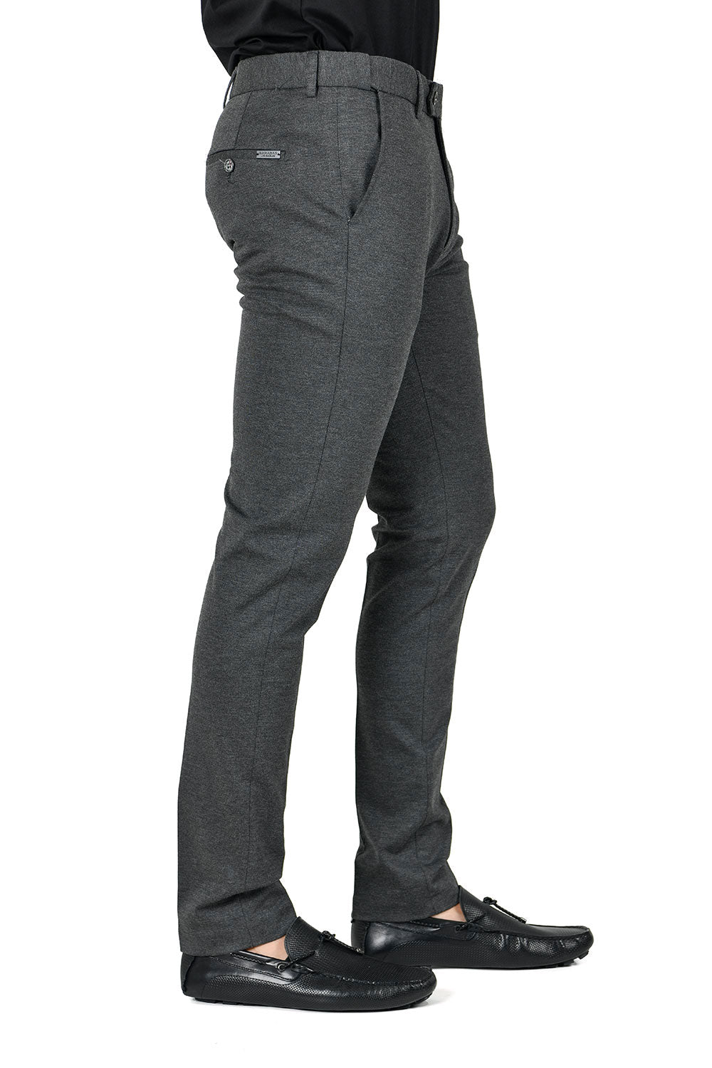 Barabas Wholesale Men's Solid Color Basic Essential Chino Dress Pants CP4007 Charcoal 
