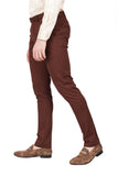 Barabas Men's Solid Color Essential Chino Dress Stretch Pants CP4007 Chocolate