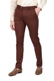 Barabas Men's Solid Color Basic Essential Chino Dress Pants CP4007 Chocolate