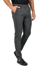 Barabas Men's Solid Color Essential Chino Dress Stretch Pants CP4007 Lead Grey
