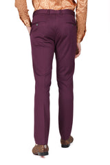 Barabas Men's Solid Color Basic Essential Chino Dress Pants CP4007 Burgundy