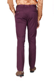 Barabas Men's Solid Color Basic Essential Chino Dress Pants CP4007 Burgundy