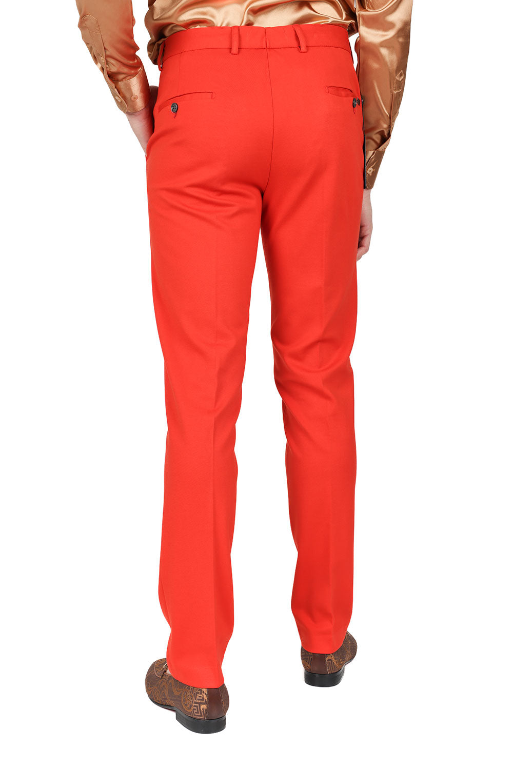 Barabas Wholesale Men's Solid Color Essential Chino Dress Stretch Pants CP4007 Rust
