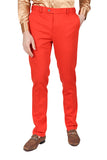Barabas Men's Solid Color Essential Chino Dress Stretch Pants CP4007 Rust