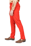 Barabas Wholesale Men's Solid Color Essential Chino Dress Stretch Pants CP4007 Rust