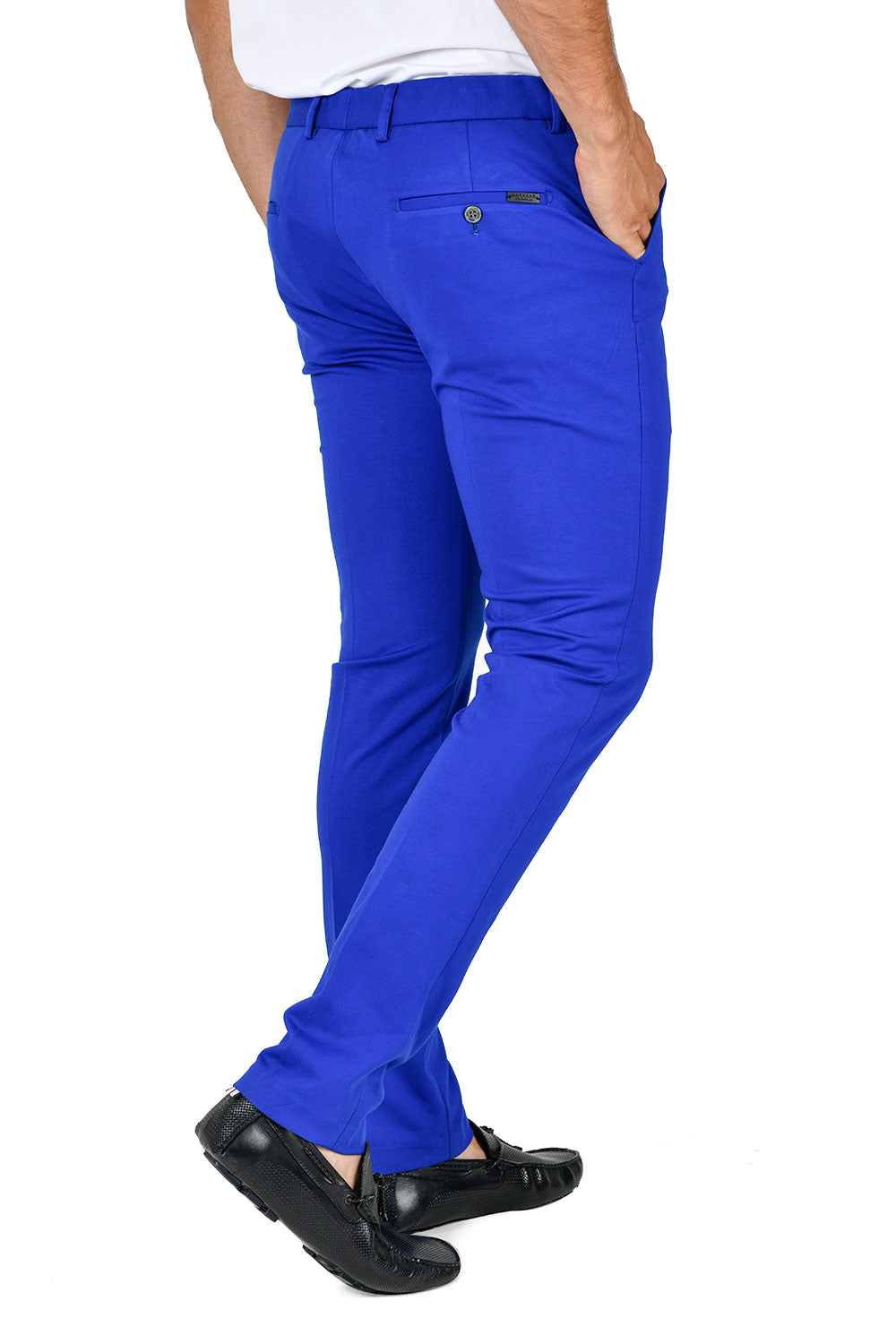 Barabas Wholesale Men's Solid Color Basic Essential Chino Dress Pants CP4007 Royal Blue
