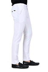 Barabas Men's Solid Color Basic Essential Chino Dress Pants CP4007 White