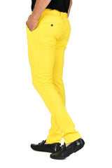 Barabas Wholesale Men's Solid Color Basic Essential Chino Dress Pants CP4007 Yellow