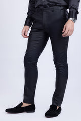 Barabas Men's Glossy Pattern Design Sparkly Luxury Dress Pants CP95 Black