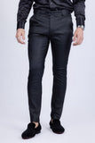 Barabas Men's Glossy Pattern Design Sparkly Luxury Dress Pants CP95 Black
