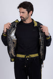 Barabas Men's Casual Street Medusa Greek Pattern Tracksuits JJ900 Black