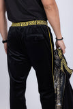 Barabas Wholesale Men's Casual Street Medusa Greek Pattern Tracksuits JJ900 Black