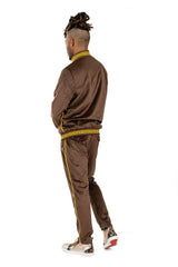 Barabas Wholesale Men's Casual Street Luxury Loungewear Coffee Brown JJ900