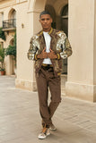 Barabas Wholesale Men's Casual Street Luxury Loungewear JJ900 Coffee