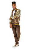 Barabas Wholesale Men's Casual Street Luxury Loungewear Coffee Brown JJ900