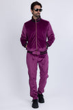 Barabas Wholesale Men's Casual Street Medusa Greek Pattern Tracksuits JJ900 Purple