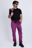 Barabas Wholesale Men's Casual Street Medusa Greek Pattern Tracksuits JJ900 Purple